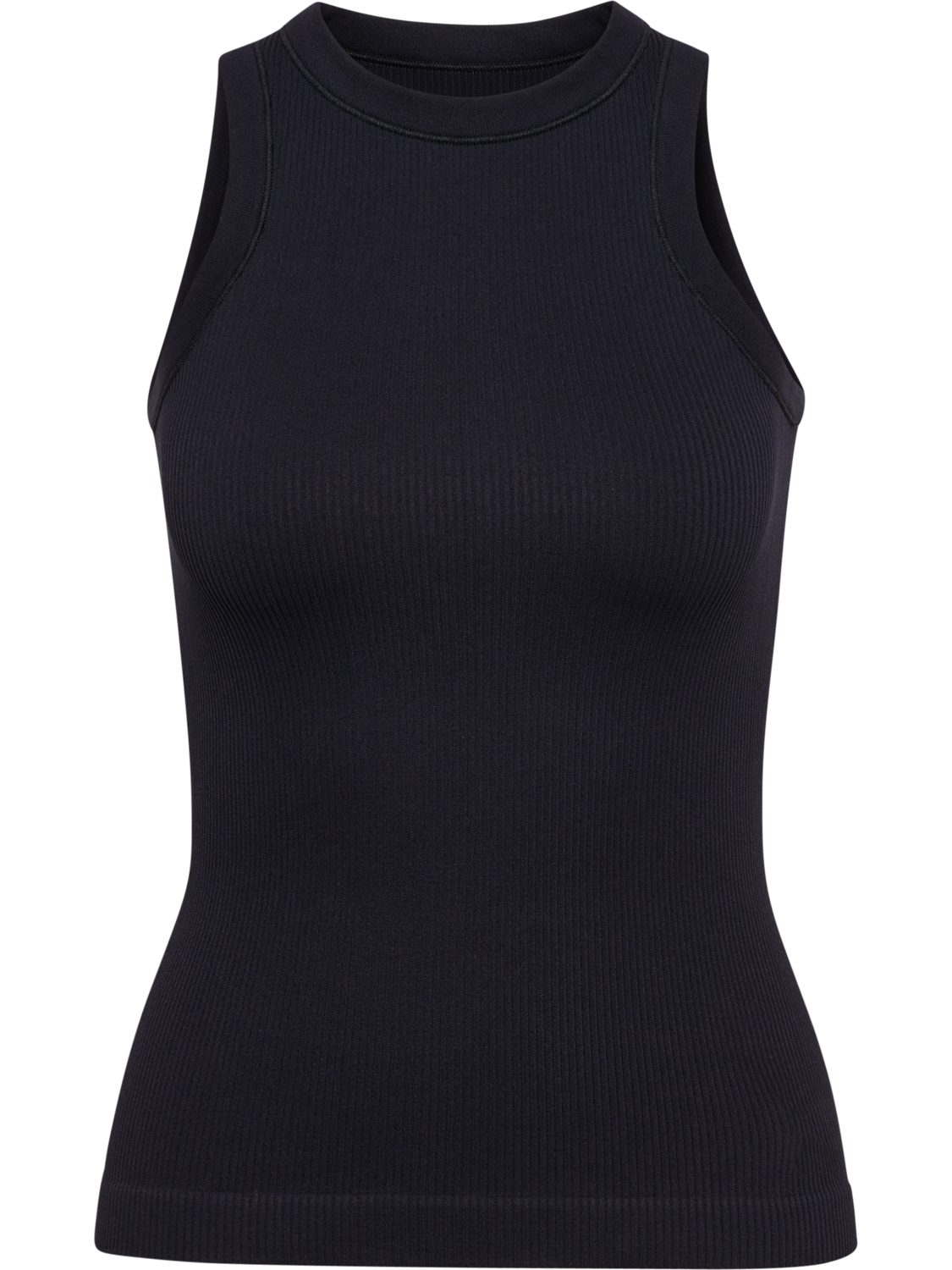 hmlPULSE SEAMLESS RIB W TANK TOP BLACK