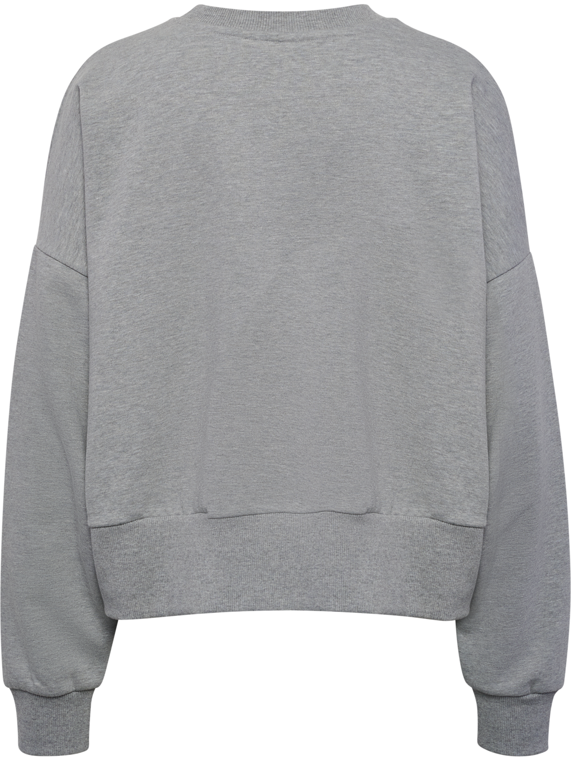 hmlBOXY W CREWNECK BEE GREY MELANGE