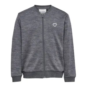 hmlJR WOOL ZIP JACKET BEE DARK GREY