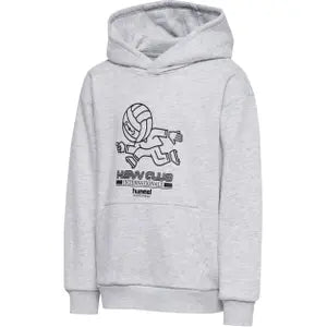 hmlJR LOOSE HOODIE HEADBALL GREY