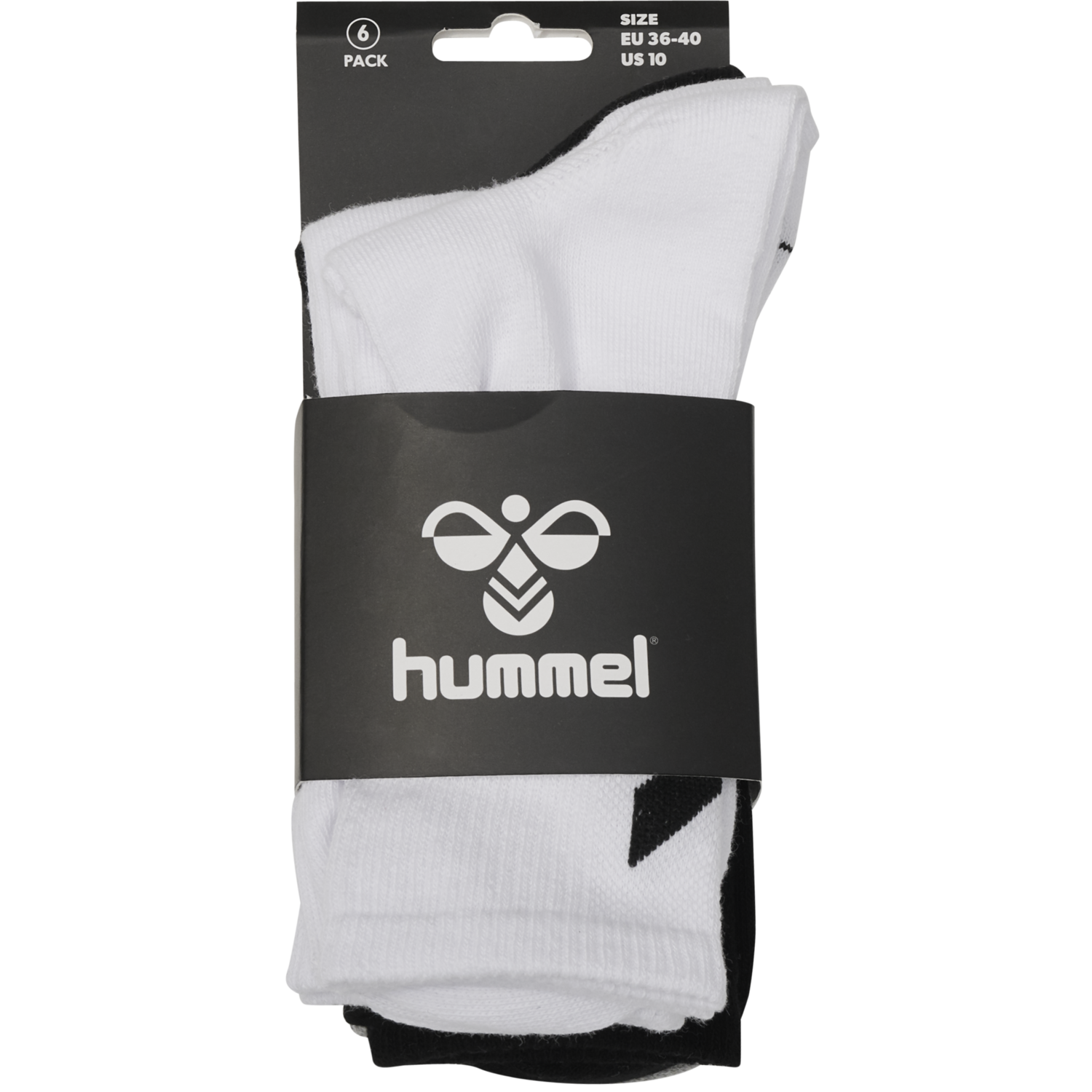 hmlCHEVRON 6-PACK SOCKS BLACK / WHITE / GREY