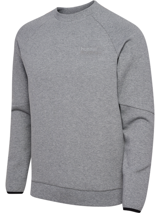 hmlTECH FLEECE REGULAR CREW GREY