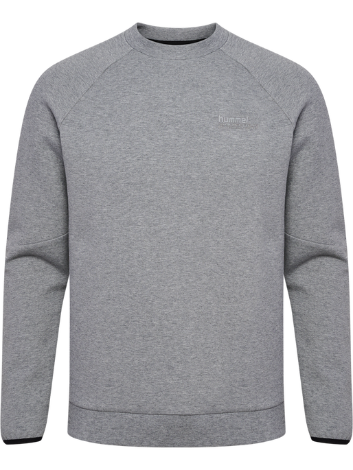 hmlTECH FLEECE REGULAR CREW GREY