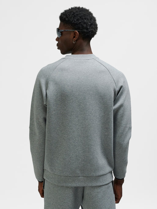 hmlTECH FLEECE REGULAR CREW GREY