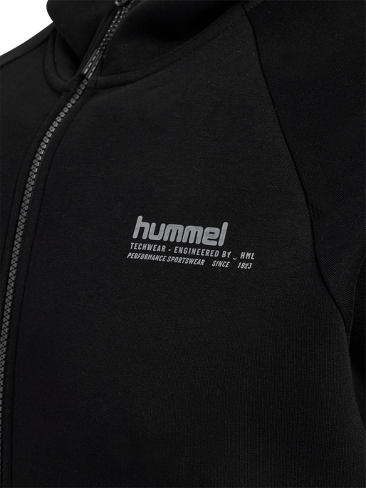 hmlTECH FLEECE REGULAR ZIP HOODIE BLACK