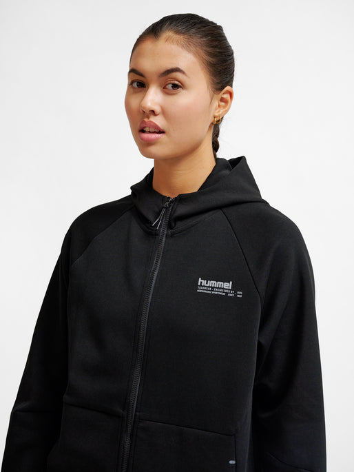 hmlTECH FLEECE REGULAR ZIP HOODIE BLACK