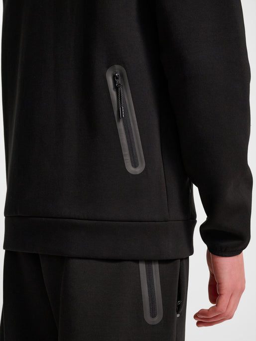 hmlTECH FLEECE REGULAR ZIP HOODIE BLACK