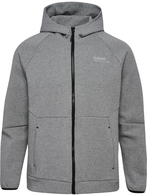 hmlTECH FLEECE REGULAR ZIP HOODIE GREY