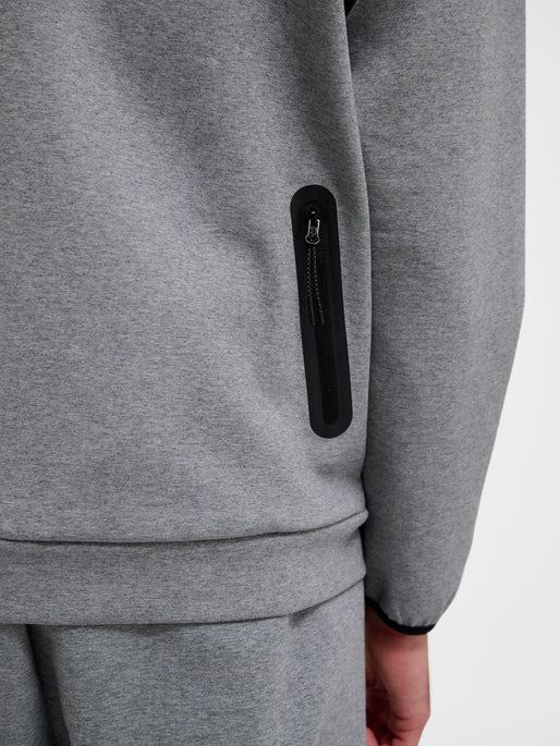 hmlTECH FLEECE REGULAR ZIP HOODIE GREY