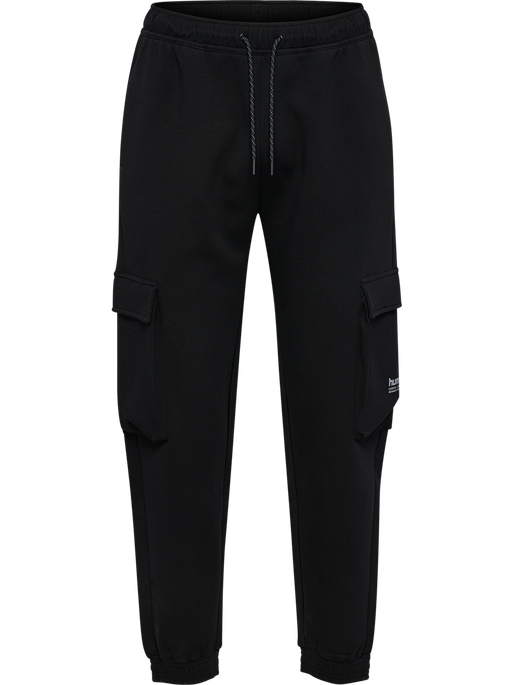 hmlTECH FLEECE LOOSE CARGO PANTS BLACK