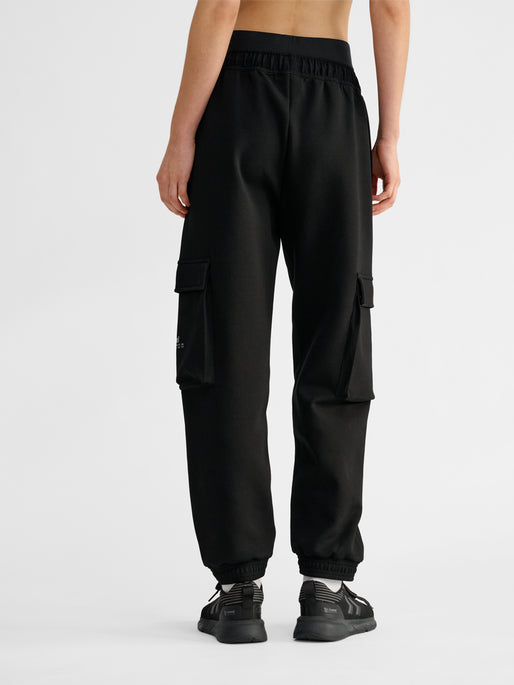 hmlTECH FLEECE LOOSE CARGO PANTS BLACK