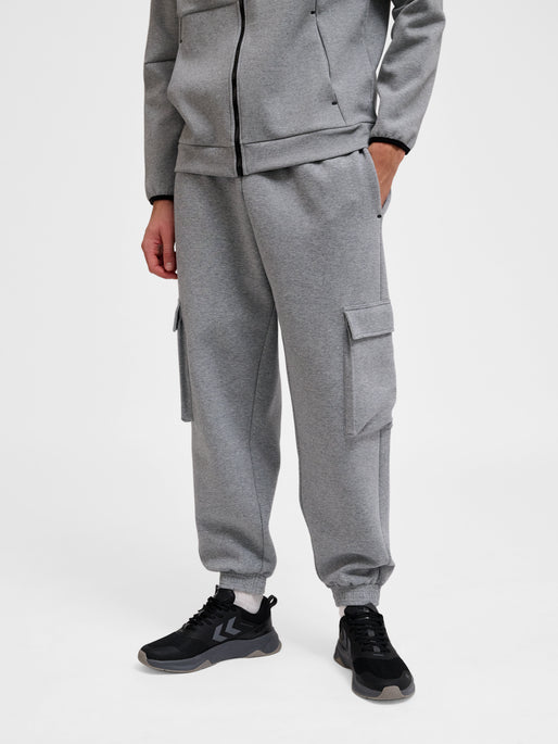 hmlTECH FLEECE LOOSE CARGO PANTS GREY