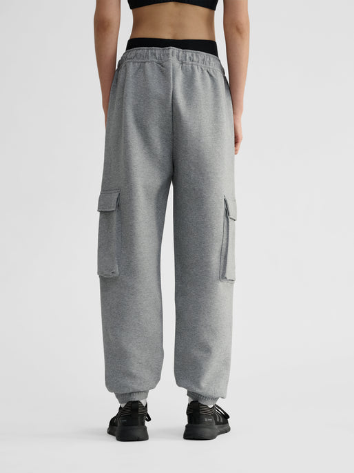 hmlTECH FLEECE LOOSE CARGO PANTS GREY