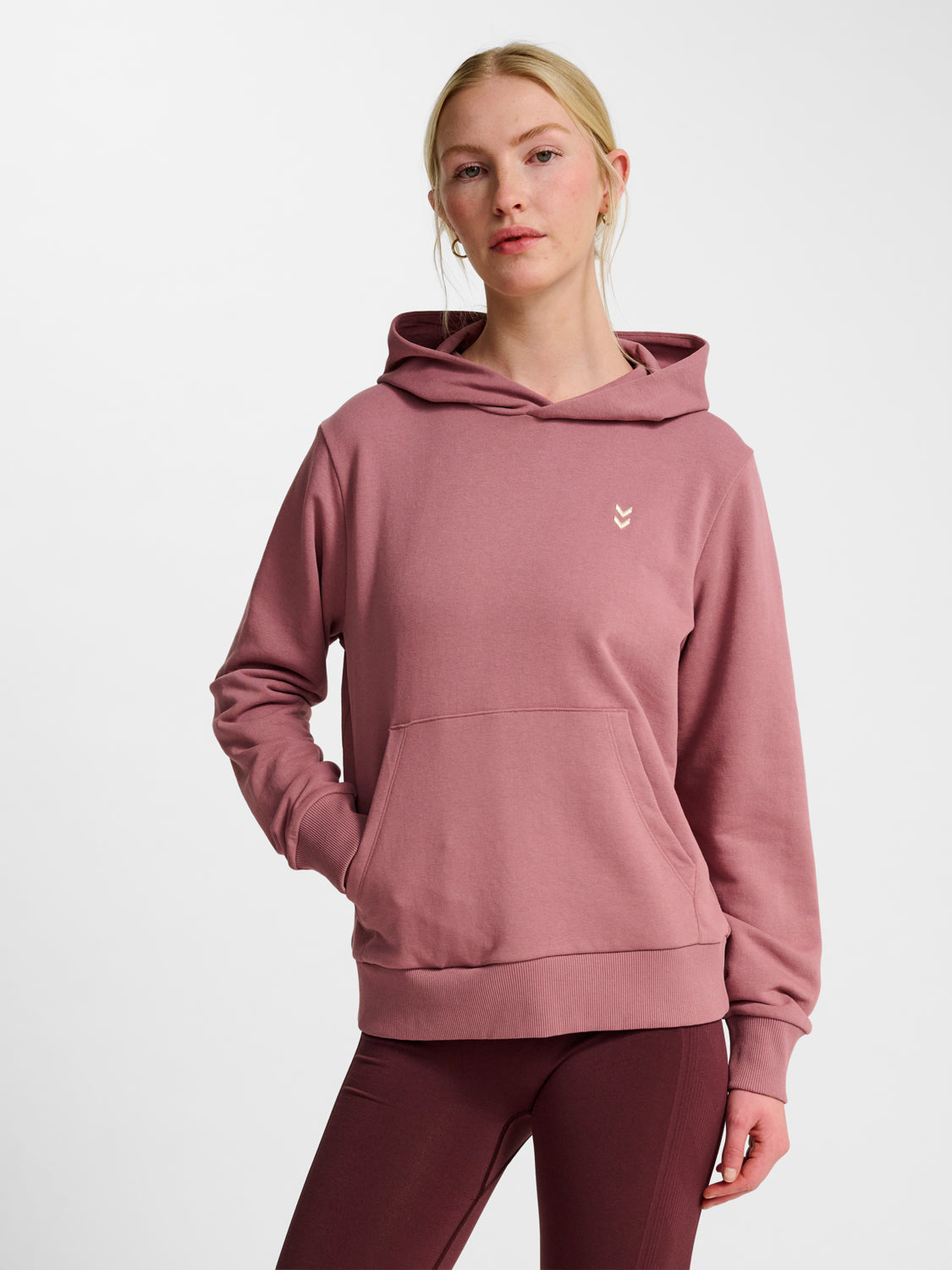 hmlPULSE W SWEAT HOODIE MAUVE