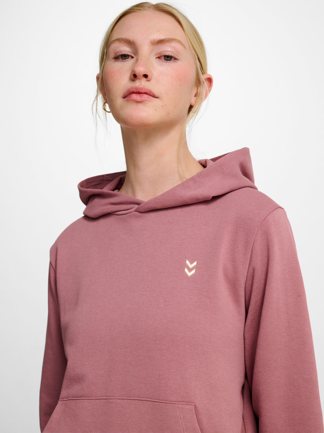 hmlPULSE W SWEAT HOODIE MAUVE