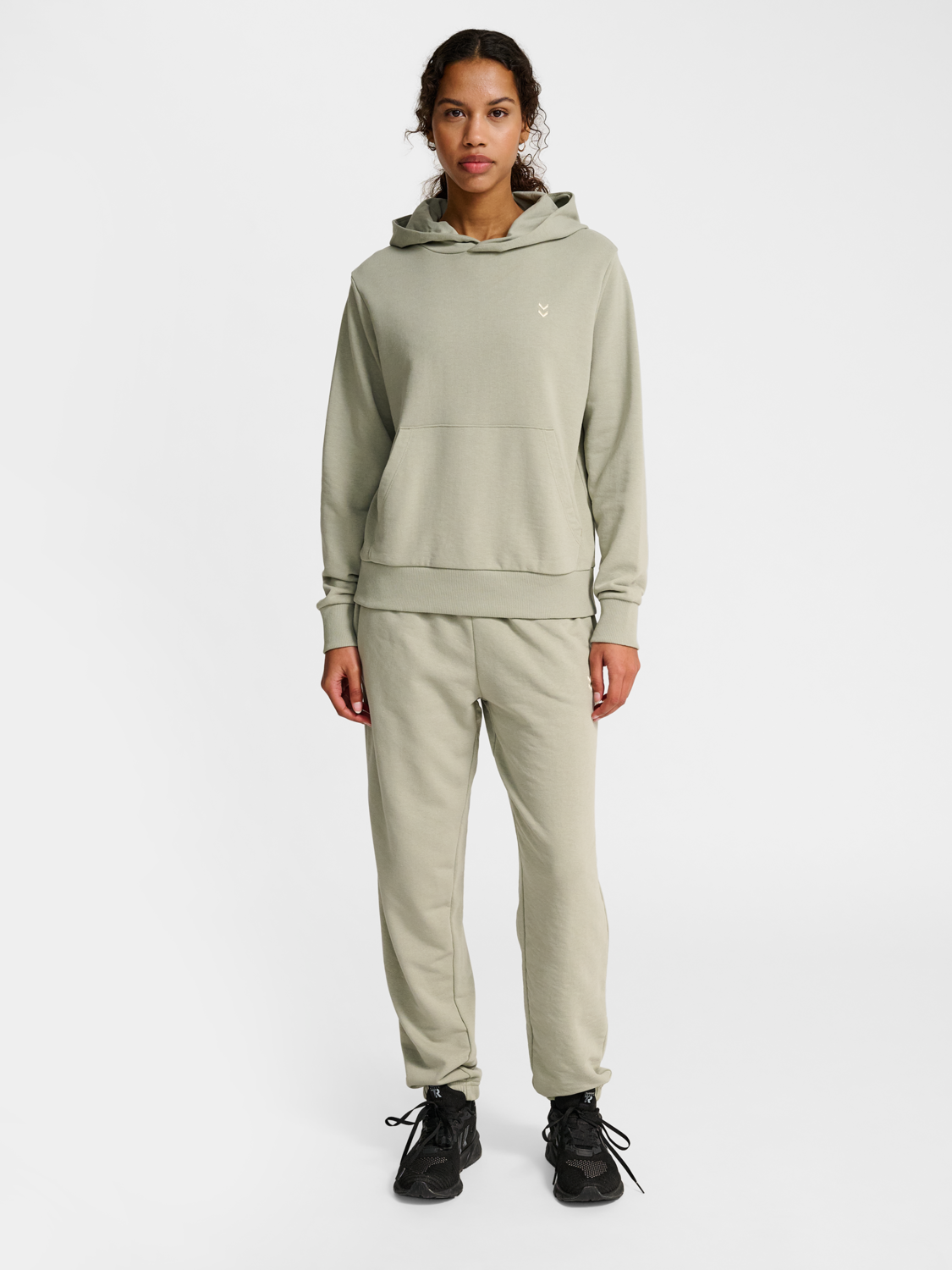 hmlPULSE W SWEAT HOODIE SEAGRASS