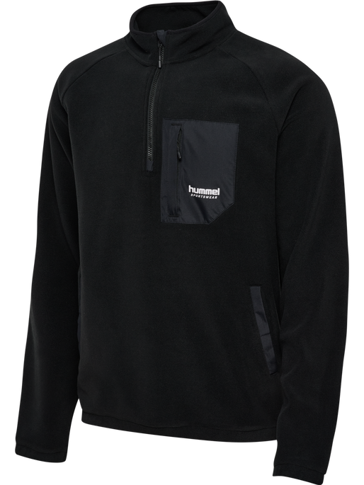 hmlFLEECE HALFZIP SW BLACK