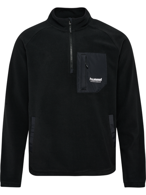 hmlFLEECE HALFZIP SW BLACK
