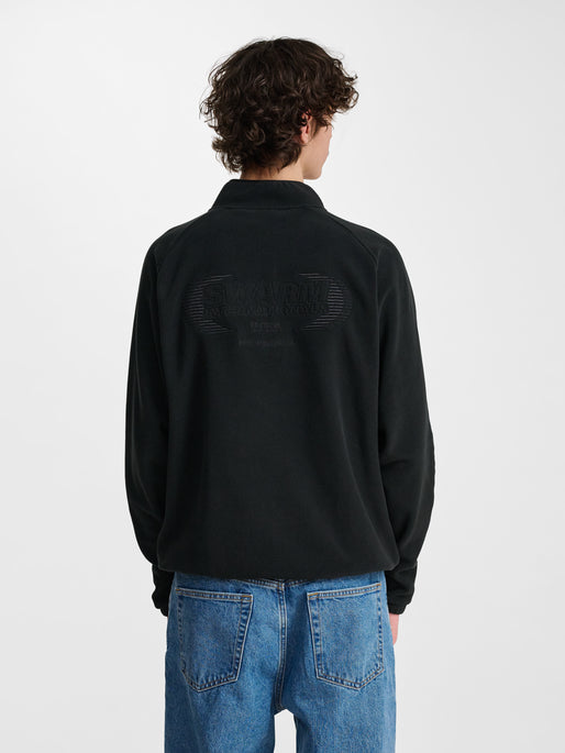 hmlFLEECE HALFZIP SW BLACK