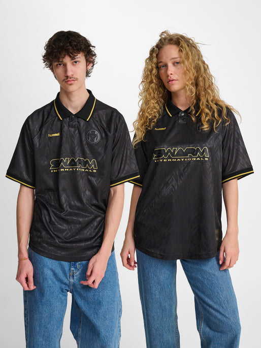 hmlLOOSE BAY SOCCER JERSEY S/S BLACK