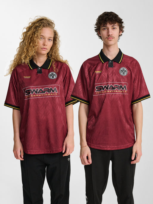 hmlLOOSE BAY SOCCER JERSEY S/S SYRAH