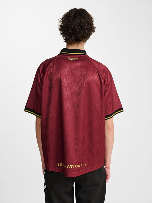 hmlLOOSE BAY SOCCER JERSEY S/S SYRAH