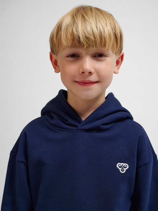 hmlJR LOOSE HOODIE BEE NAVY