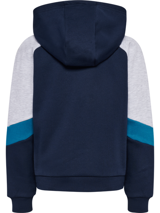 hmlJR LOOSE BLOCKED ZIP HOODIE NAVY