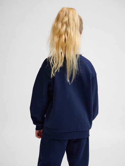 hmlJR LOOSE CREWNECK BEE NAVY