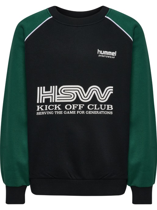 hmlJR OVERSIZED CREW HSW DARK GREEN