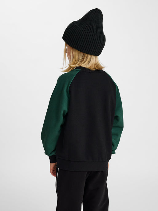 hmlJR OVERSIZED CREW HSW DARK GREEN