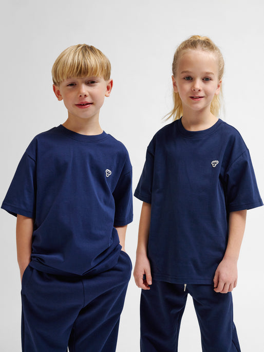 hmlJR LOOSE T-SHIRT S/S BEE NAVY