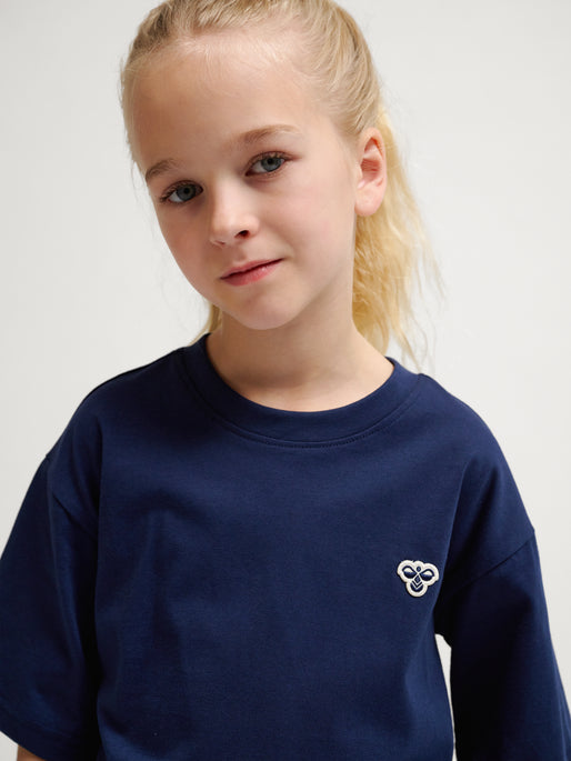 hmlJR LOOSE T-SHIRT S/S BEE NAVY