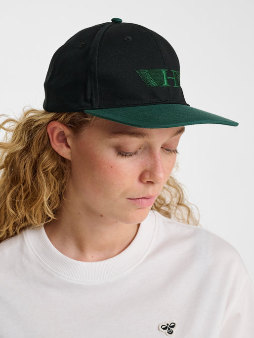 hmlSNAP CAP GAME BLACK & GREEN