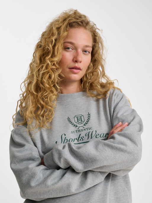 hmlLOOSE CREWNECK CLUB SPORTSWEAR GREY