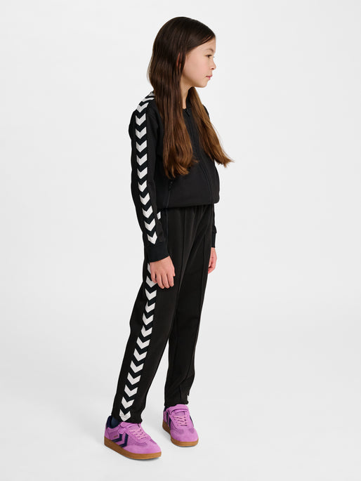 hmlJR ARCHIVE REGULAR POLY PANTS BLACK