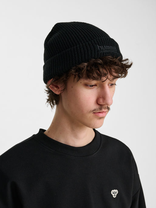 hmlHALF RIB BEANIE BLACK