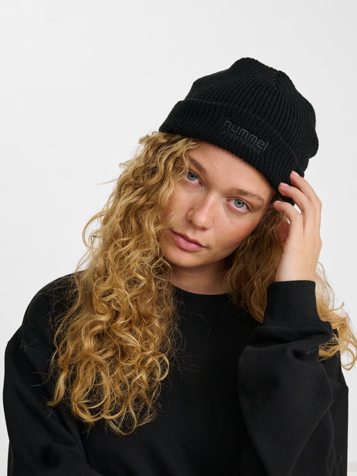 hmlHALF RIB BEANIE BLACK