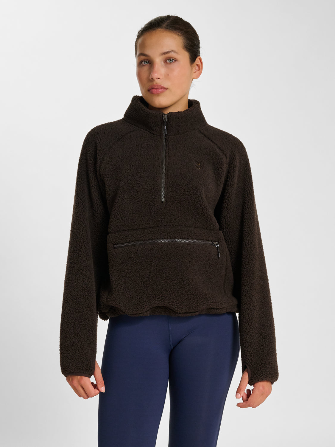 hmlPULSE FLEECE W PULLOVER AFTER DARK