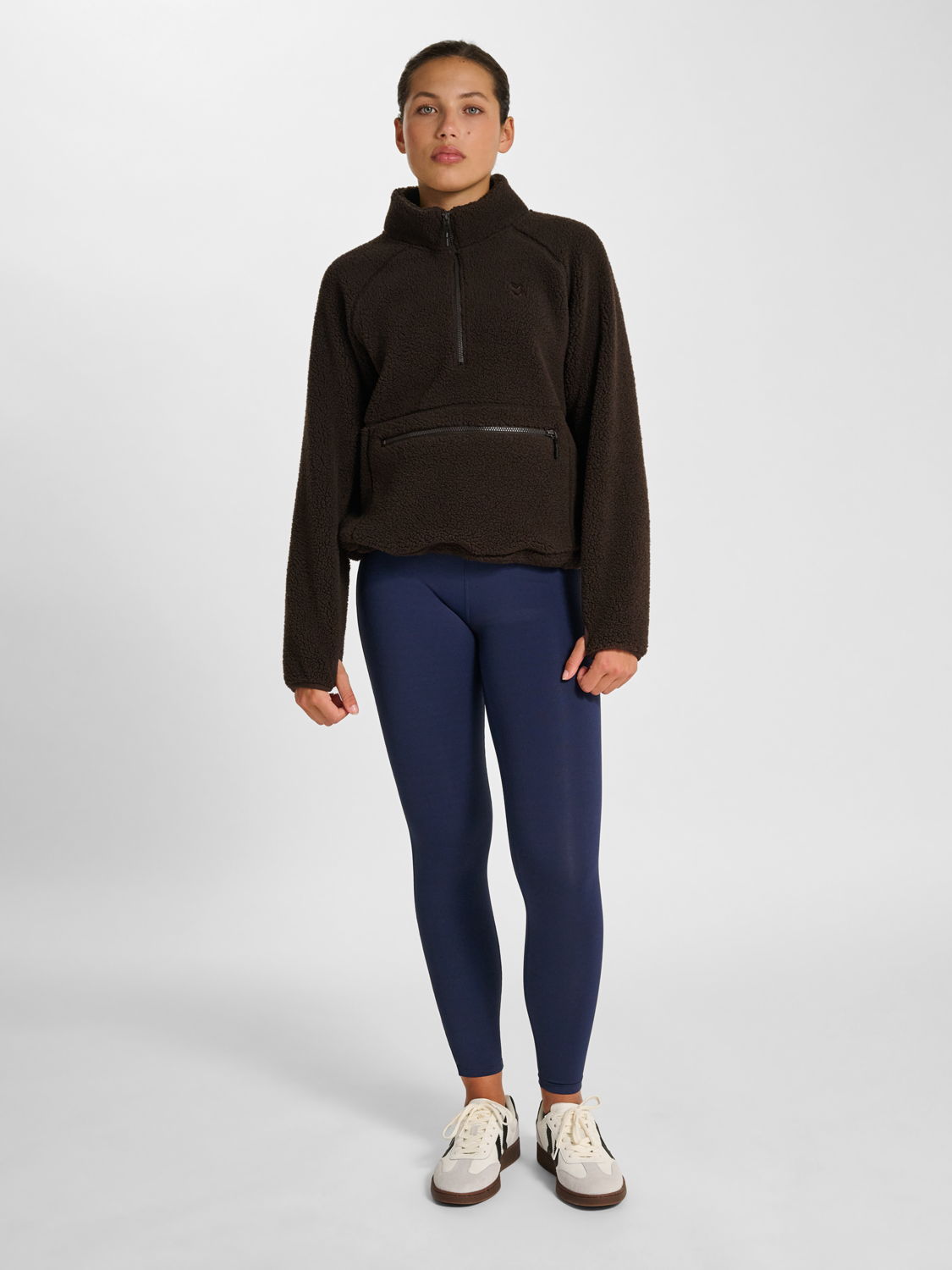 hmlPULSE FLEECE W PULLOVER AFTER DARK