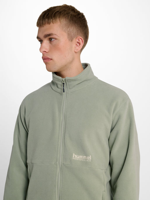 hmlPULSE FLEECE JACKET SEAGRASS
