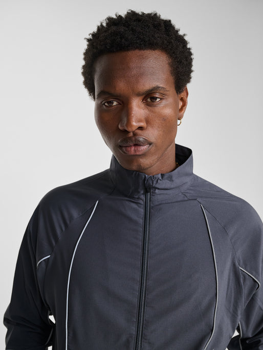 hmlPULSE WOVEN ZIP JACKET BLACK