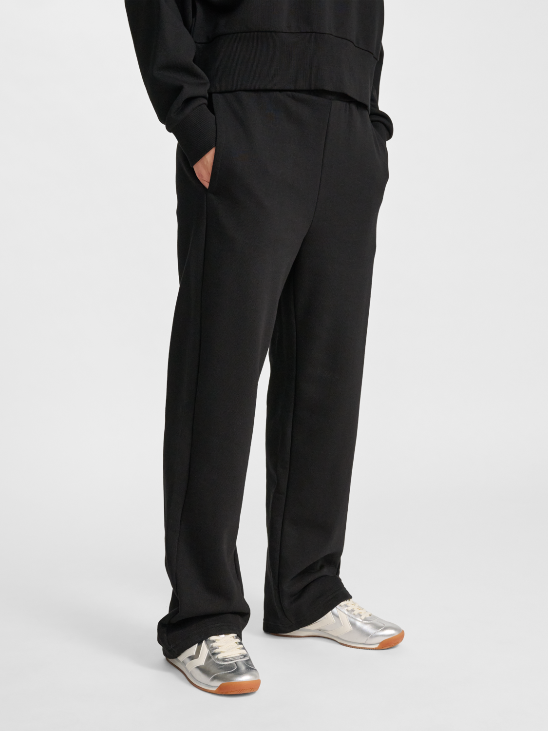 hmlLOOSE W SWEATPANTS BEE BLACK
