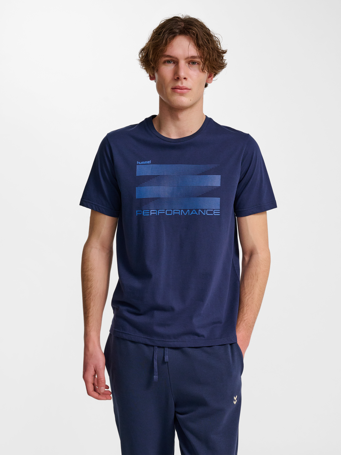 hmlPULSE GRAPHIC T-SHIRT S/S NAVY
