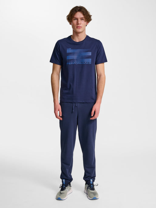 hmlPULSE GRAPHIC T-SHIRT S/S NAVY