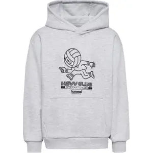 hmlJR LOOSE HOODIE HEADBALL GREY