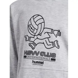 hmlJR LOOSE HOODIE HEADBALL GREY
